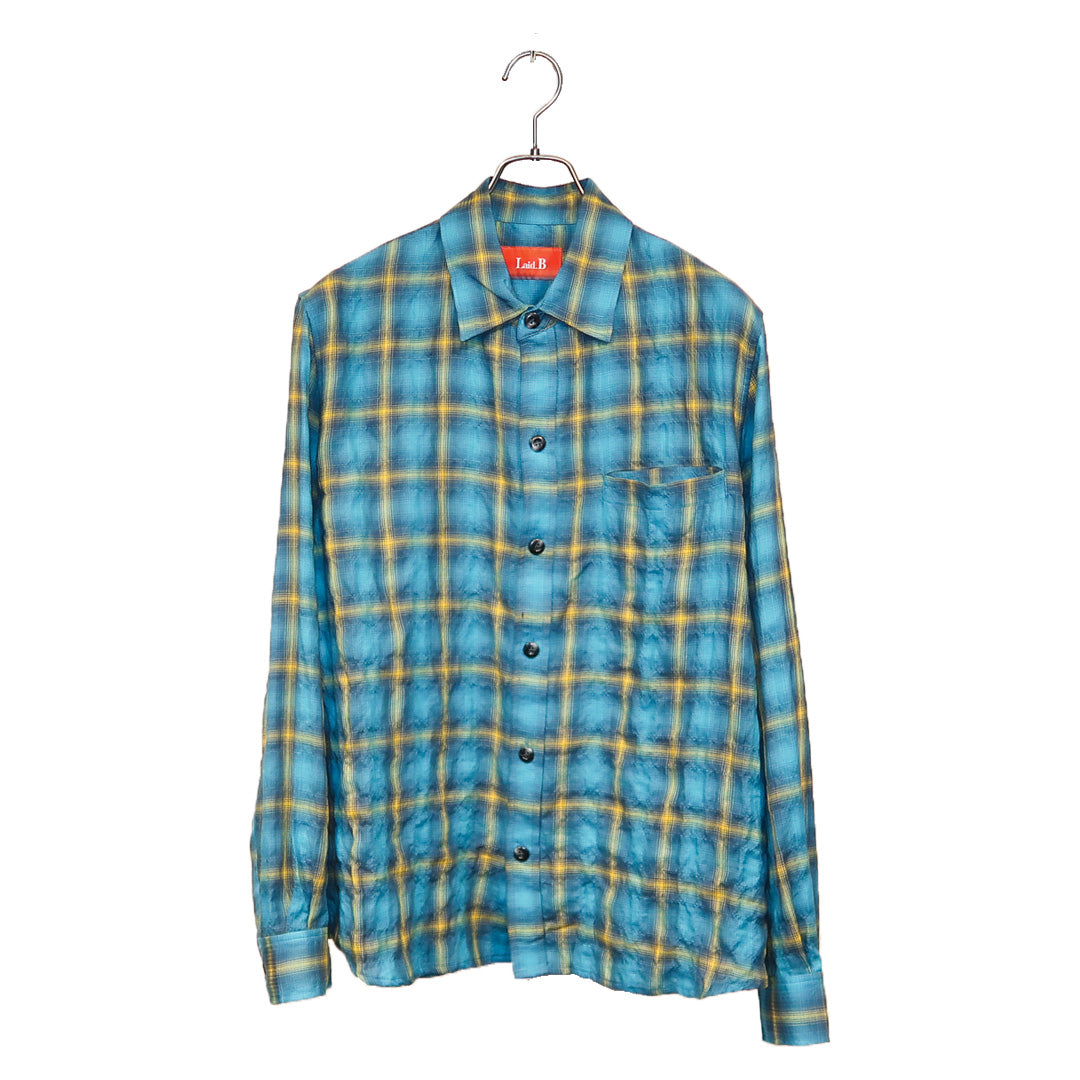 Wet Rag Check Shirts [BLUE] – Laid.B