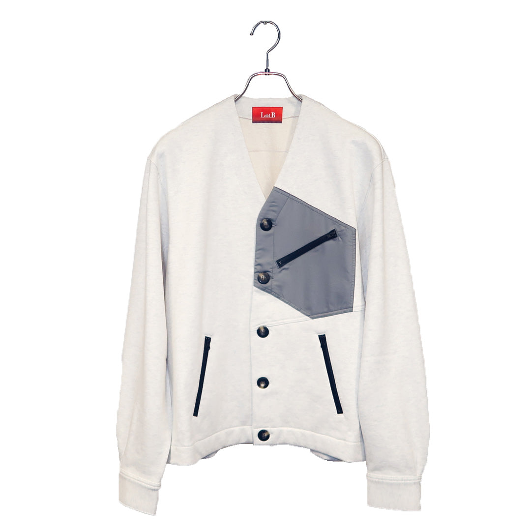 Pocket Square Cardigan [White]