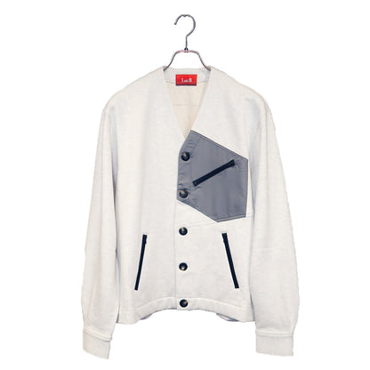 Pocket Square Cardigan [White]