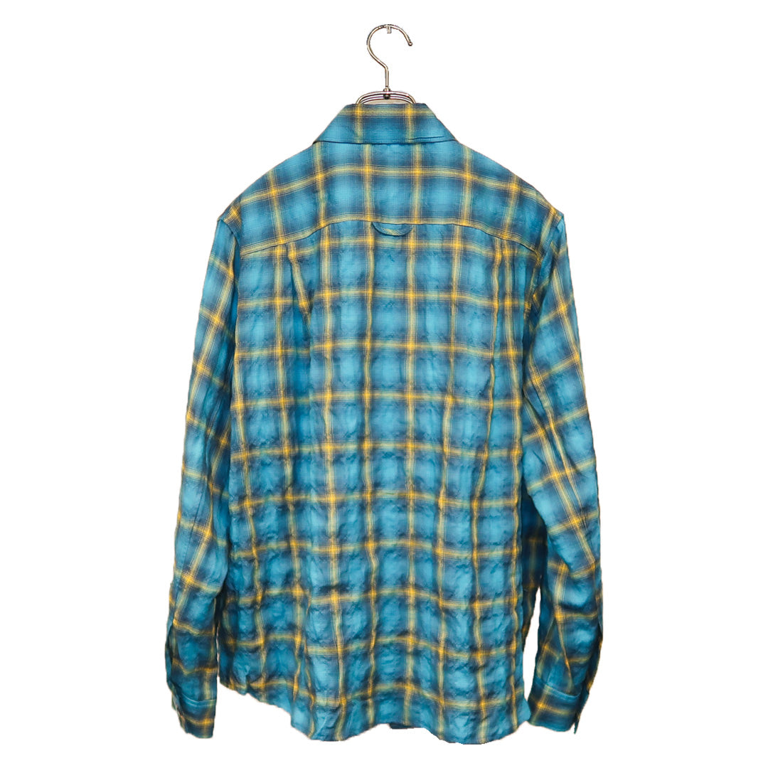 Wet Rag Check Shirts [BLUE]
