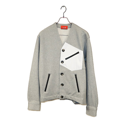 Pocket Square Cardigan [Grey]