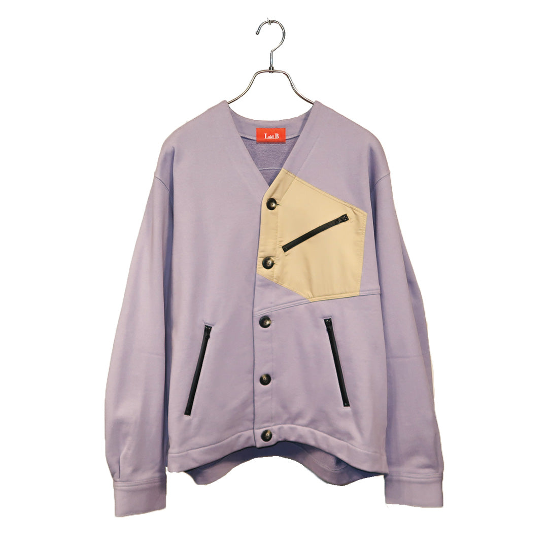 Pocket Square Cardigan [Purple]