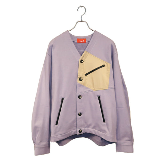 Pocket Square Cardigan [Purple]
