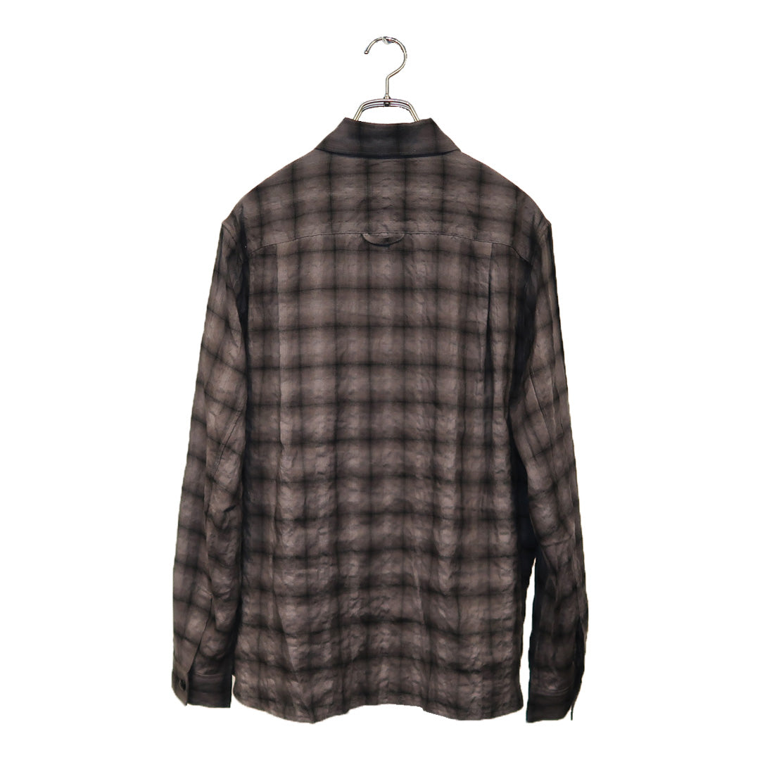 Wet Rag Check Shirts [BLACK]