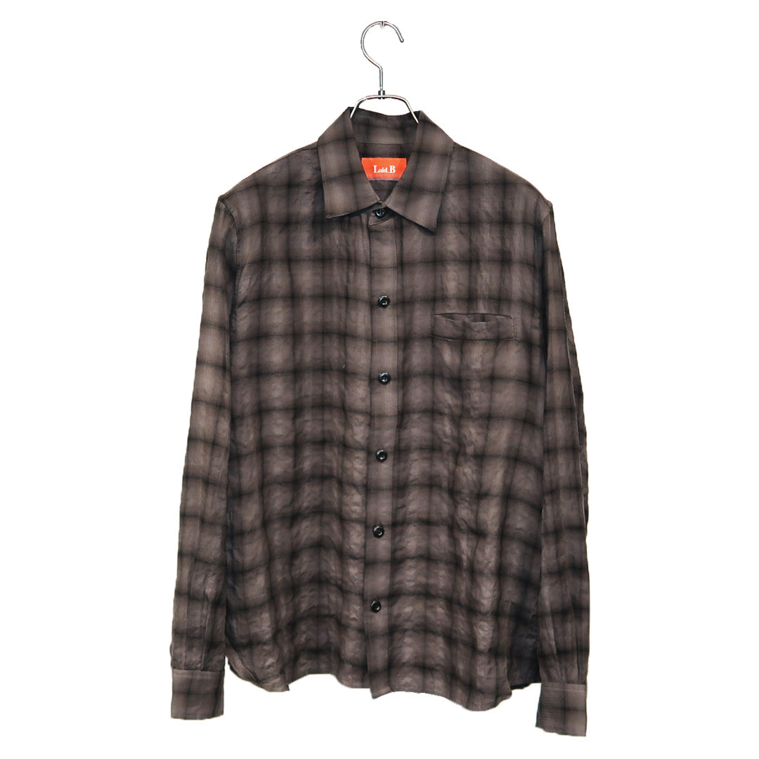 Wet Rag Check Shirts [BLACK]