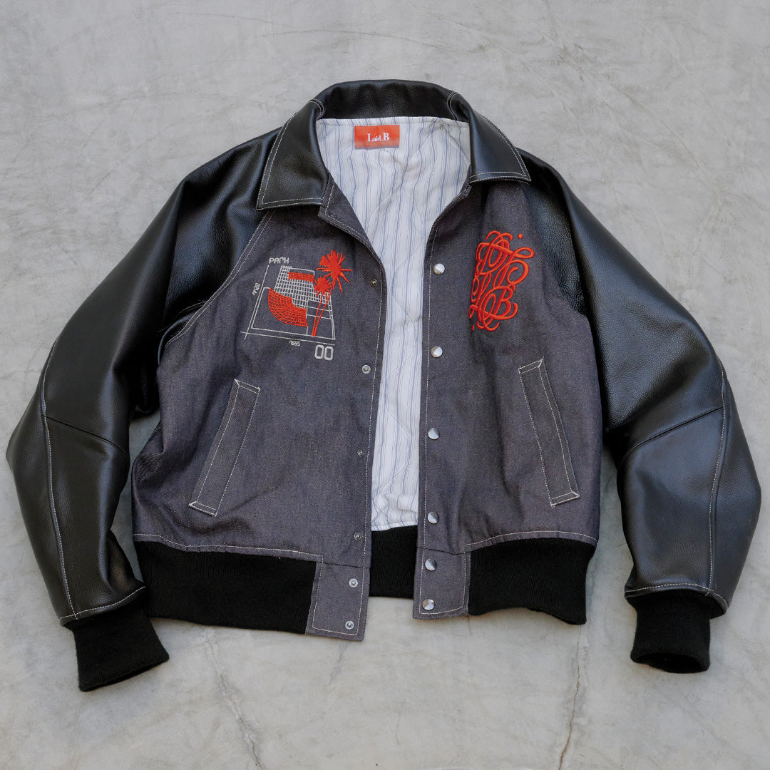 Laid.B×Park 00 Store
Sunset Varsity Jacket